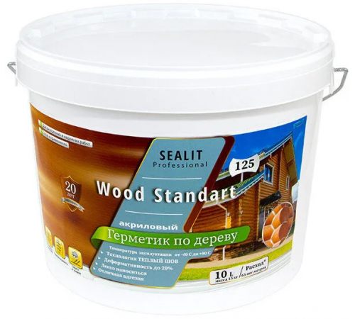 Купить ГЕРМЕТИК - Sealit Wood Standart для профессиональных работ с деревянными домами 5 л в Одинцово, Московская область